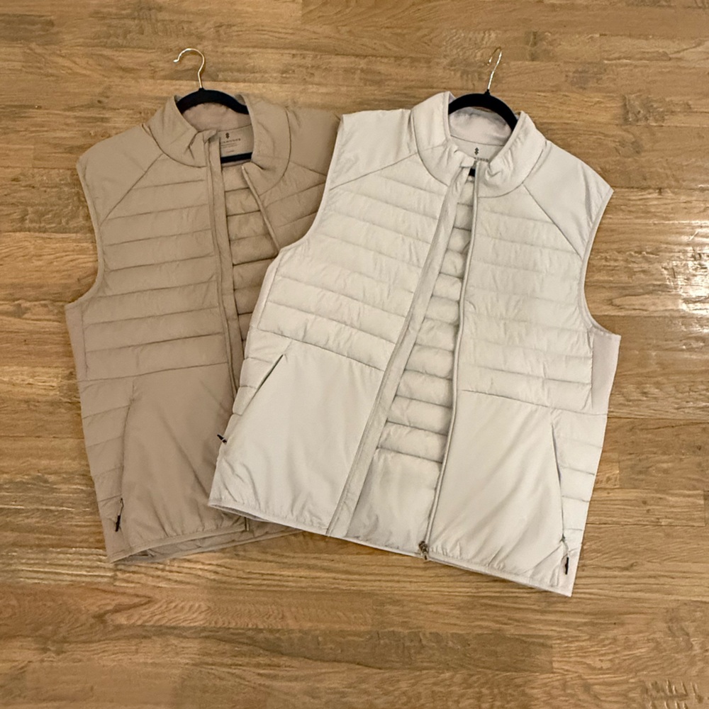 7 Diamonds Beige and White Vests